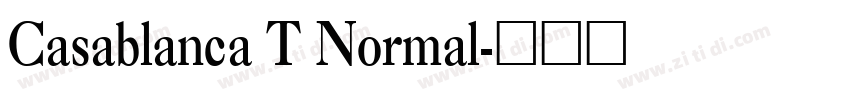 Casablanca T Normal字体转换